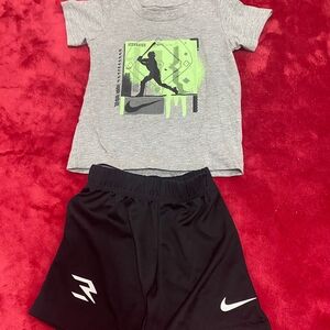 Nike Gray and Black Toddler Outfit
